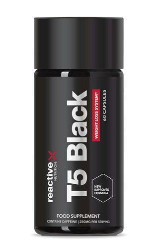 Re:Active T5 Black Fat Burners / Weight Loss Pills - 60 Capsules - Money Back Guarantee