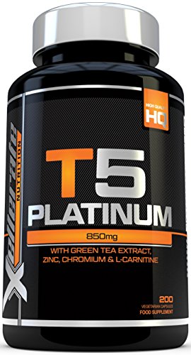 T5 Fat Burners-200 Capsules-UK Manufactured-Suitable for Vegetarians & Vegans